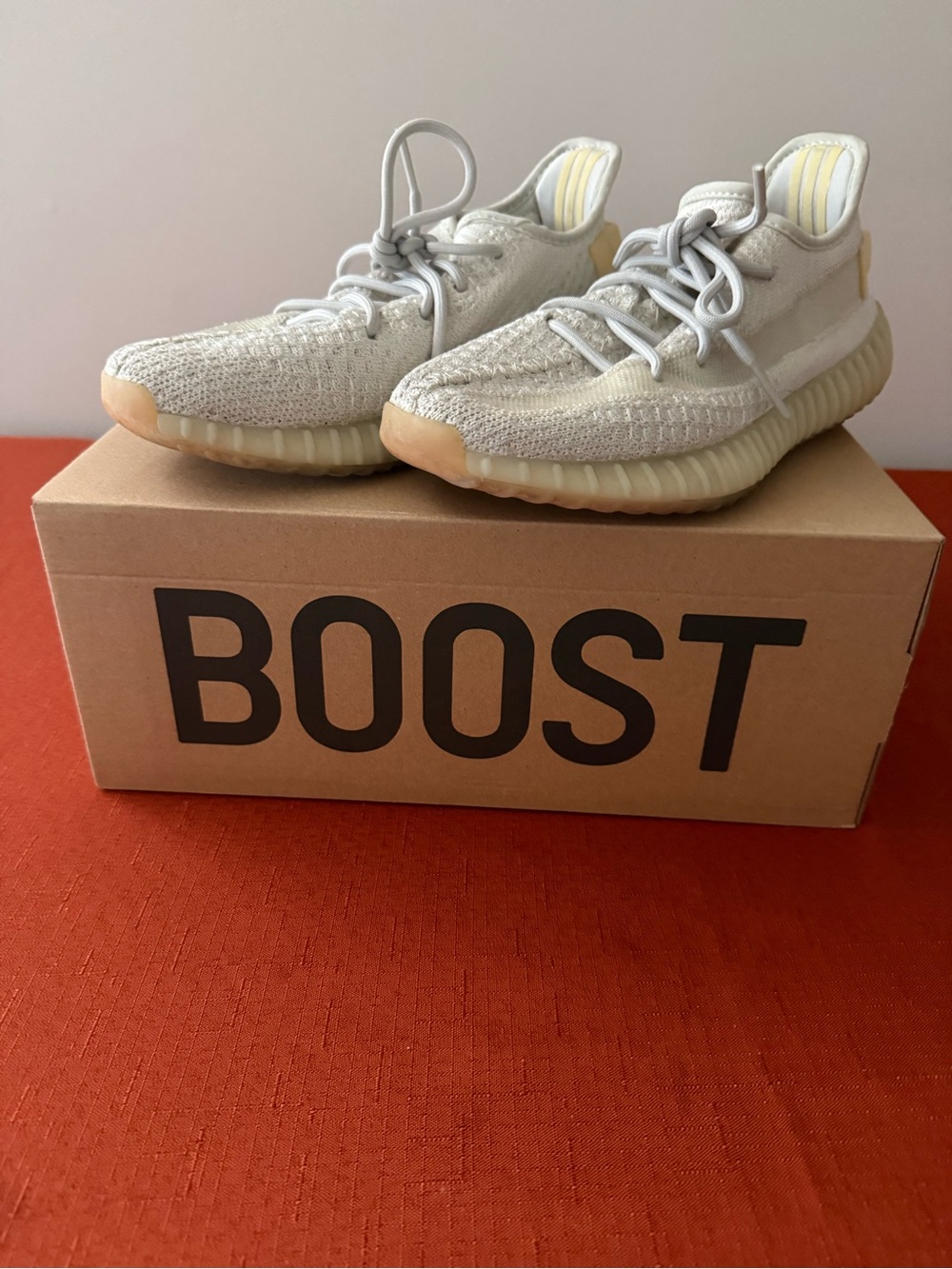 Adidas Yeezy Boost 350 V2 Cream White Sneakers, womens